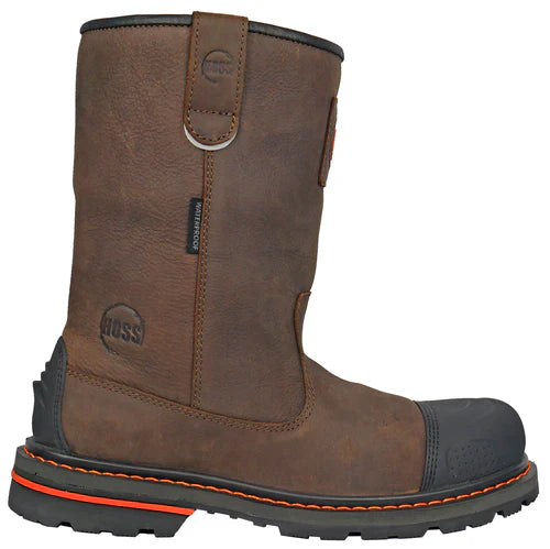 Hoss Men's Cartwright II 10" Comp Toe Waterproof Work Boot - Brown - 90215 - Overlook Boots