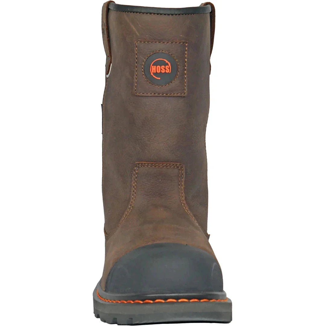 Hoss Men's Cartwright II Soft Toe Waterproof Wellington Work Boot - Brown 90216  - Overlook Boots