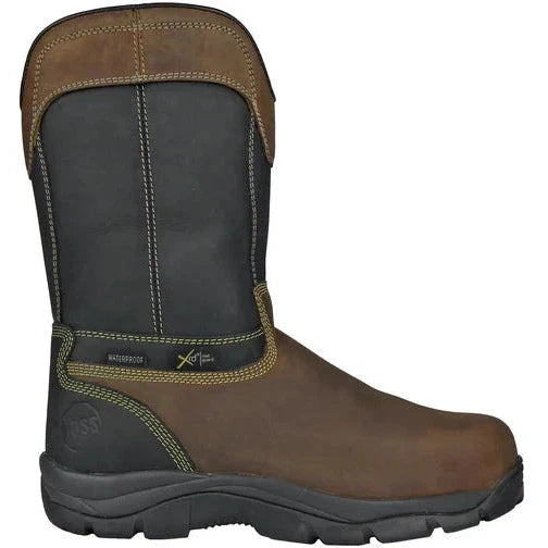 Hoss Men's Slag XRD Metguard Toe Composite Toe Waterproof Work Boot - Brown 90691  - Overlook Boots