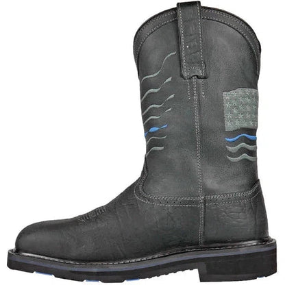 Hoss Men's Rushmore Composite Toe Waterproof Western Work Boot - Charcoal 91065  - Overlook Boots