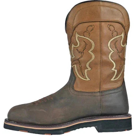 Hoss Men's Showdown Composite Toe Waterproof Moisture Wicking Western Boot - Brown 92042 - Overlook Boots