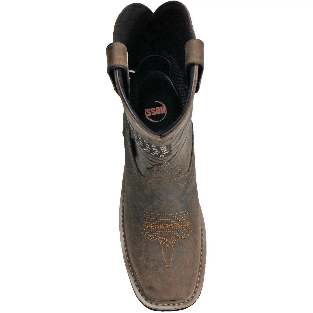 Hoss Men's Rushmore Soft Toe Waterproof Puncture Resistant Western Work Boot- Brown- 92060 - Overlook Boots