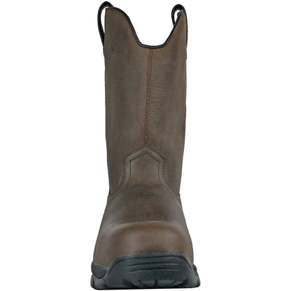 Hoss Men's Wildfire Puncture Resistant Wellington Work Boot- Brown- 94010  - Overlook Boots