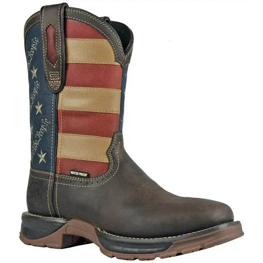 Hoss Men's We The People Composite Toe Waterproof Western Work Boot- Brown- 94021 7 / Medium / Brown - Overlook Boots