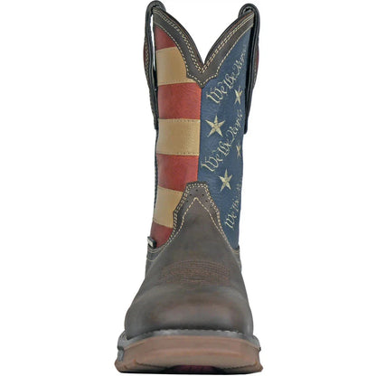 Hoss Men's We The People Composite Toe Waterproof Western Work Boot- Brown- 94021 - Overlook Boots