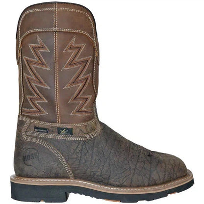 Hoss Men's Fracker Composite Toe Puncture Resistant Metguard Work Boot- Brown- 94030 - Overlook Boots