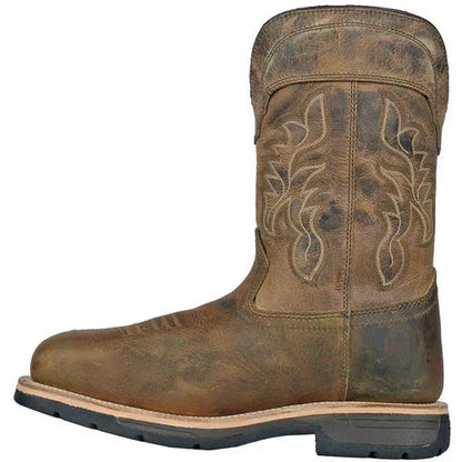 Hoss Men's Brisbee Composite Toe Waterproof Western Work Boot- Brown- 94050 - Overlook Boots