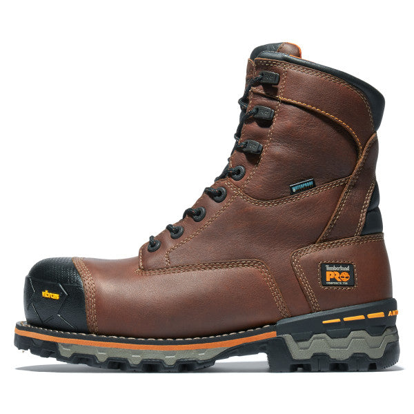 Timberland Pro Men's Boondock 8" Composite Toe Waterproof Work Boot -Brown- TB189646214 - Overlook Boots