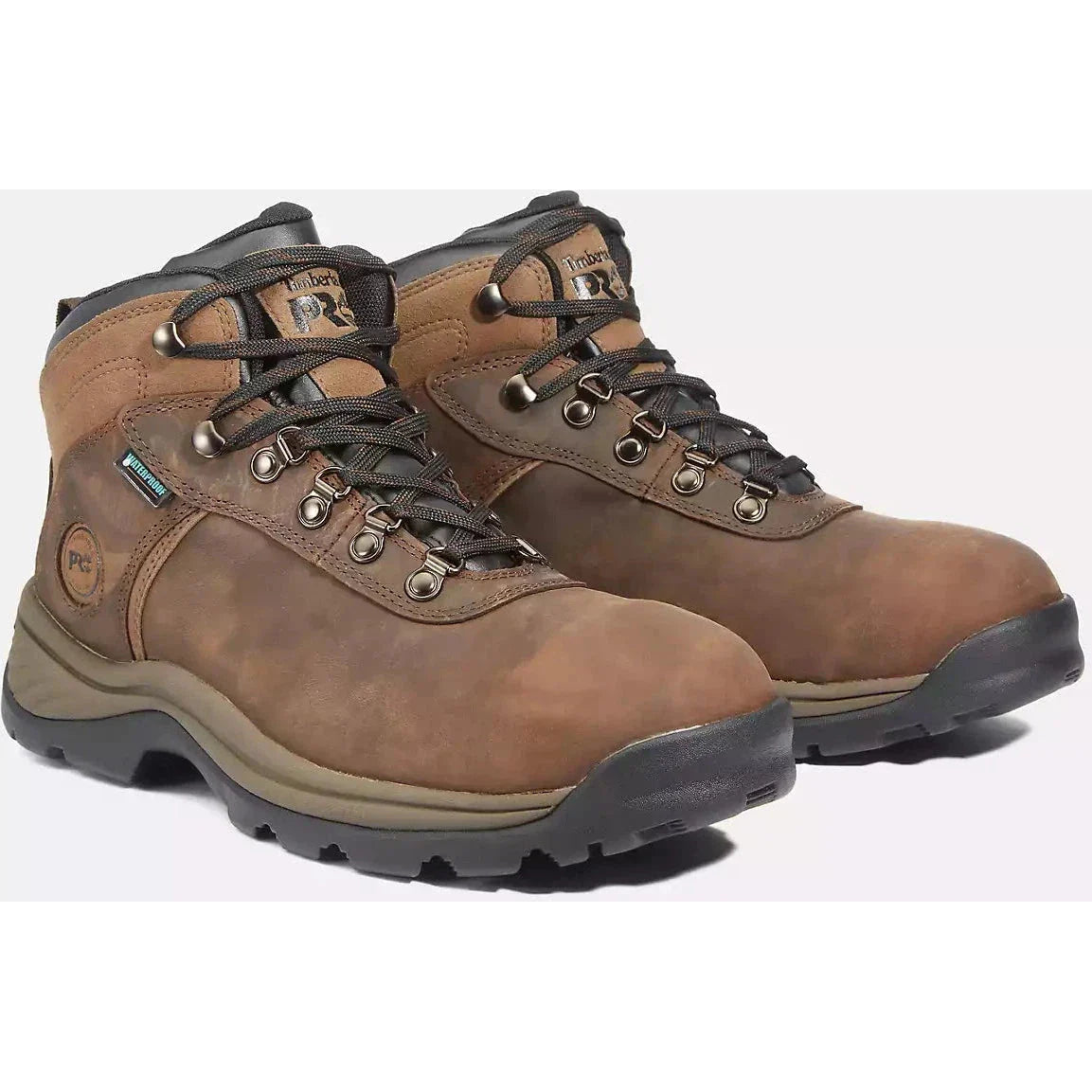 Timberland Pro Men's Flume Steel Toe Waterproof Work Boot -Brown- TB1A1Q8V214 - Overlook Boots