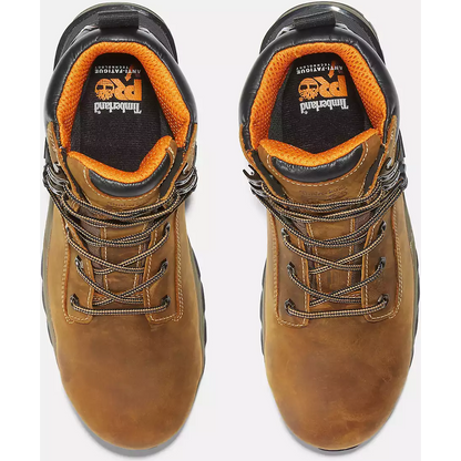 Timberland Pro Men's Hypercharge 6" Composite Toe Waterproof Work Boot -Brown- TB1A1RVS214 - Overlook Boots