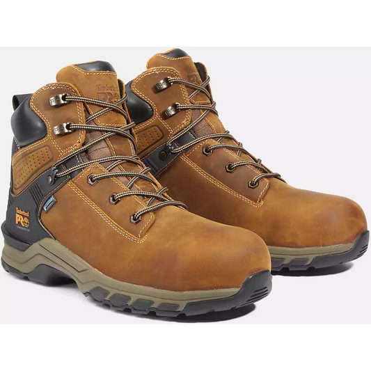 Timberland Pro Men's Hypercharge 6" Composite Toe Waterproof Work Boot -Brown- TB1A1RVS214 - Overlook Boots