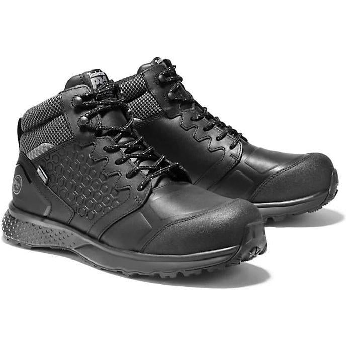 Timberland Pro Men's Reaxion Composite Toe Waterproof Work Boot Black TB1A1ZC9001 7 / Medium / Black - Overlook Boots