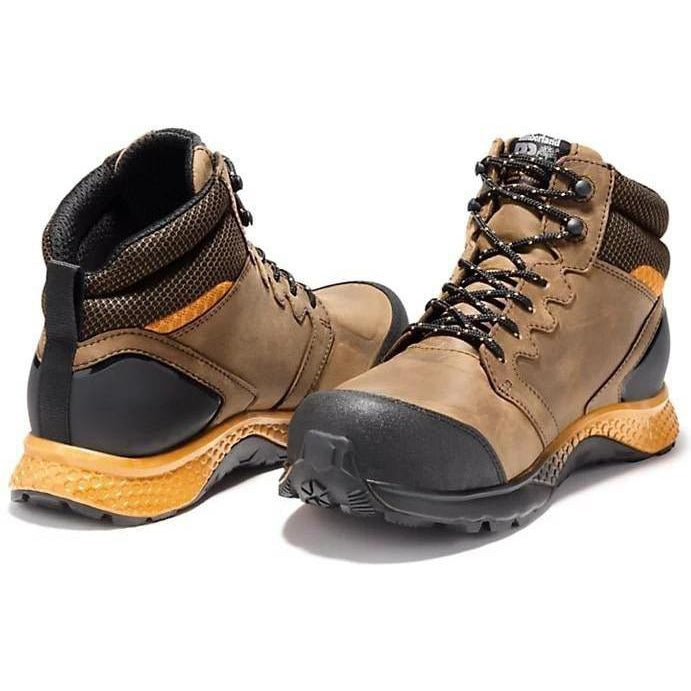 Timberland Pro Men's Reaxion Composite Toe Waterproof Work Boot Brown TB1A1ZR1214 - Overlook Boots