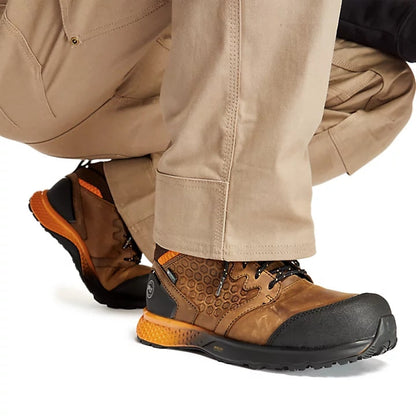 Timberland Pro Men's Reaxion Composite Toe Waterproof Work Boot Brown TB1A1ZR1214 - Overlook Boots