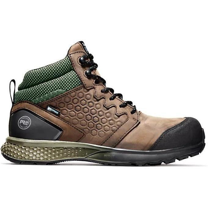 Timberland Pro Men's Reaxion Composite Toe Waterproof Work Boot Brown TB1A1ZRC214 - Overlook Boots