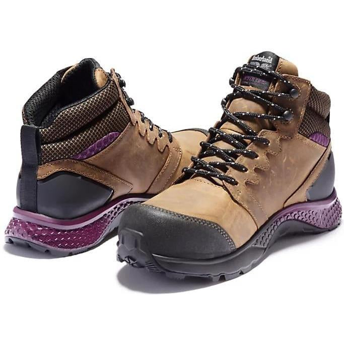 Timberland Pro Women's Reaxion Composite Toe Waterproof Work Boot Brown TB1A219B214 - Overlook Boots
