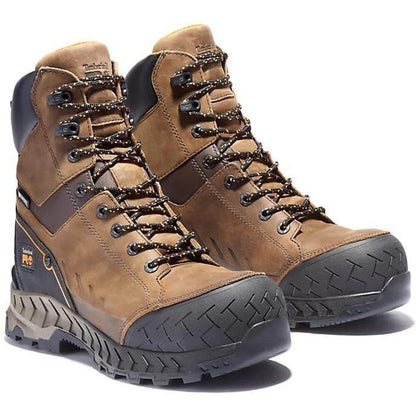 Timberland Pro Men's Work Summit 8" Composite Toe Waterproof Work Boot- TB0A24FK214 7 / Medium / Brown - Overlook Boots