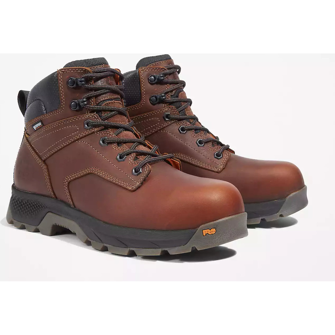 Timberland Pro Men's Titan Evolution 6" Composite Toe Waterproof Work Boot -Brown- TB1A42FY214 7 / Medium / Brown - Overlook Boots