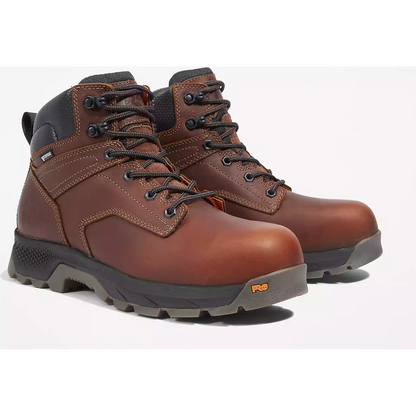 Timberland Pro Men's Titan Evolution 6" Composite Toe Waterproof Work Boot -Brown- TB1A42FY214 7 / Medium / Brown - Overlook Boots