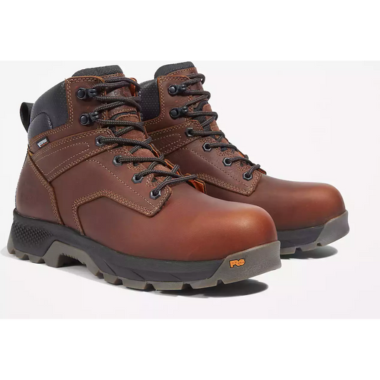 Timberland Pro Men's Titan Evolution 6" Composite Toe Waterproof Work Boot -Brown- TB1A42FY214 7 / Medium / Brown - Overlook Boots
