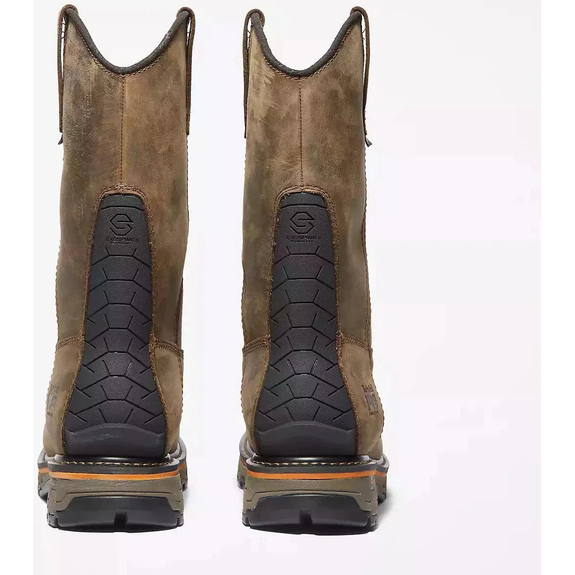 Timberland Pro Men's True Grit Pull On Composite Toe Waterproof Work Boot- Brown- TB1A437Y214 - Overlook Boots