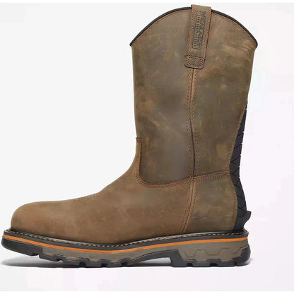 Timberland Pro Men's True Grit Pull On Composite Toe Waterproof Work Boot- Brown- TB1A437Y214 - Overlook Boots