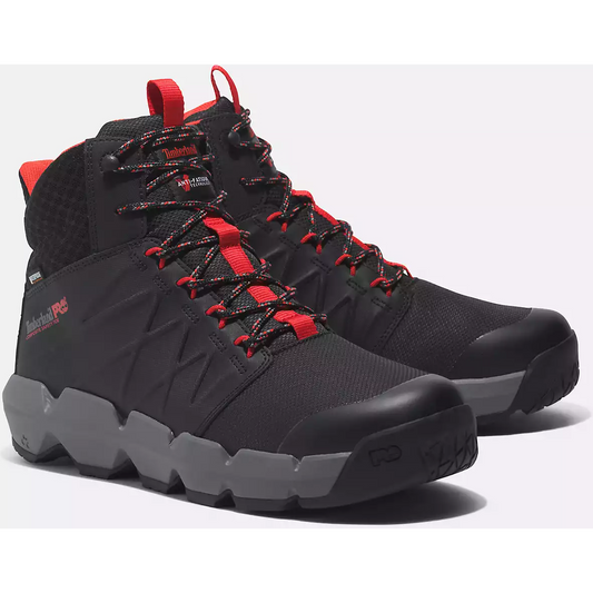 Timberland Pro Men's Morphix 6" Composite Toe Waterproof Work Boot -Black- TB1A5WHB001 7 / Medium / Black - Overlook Boots