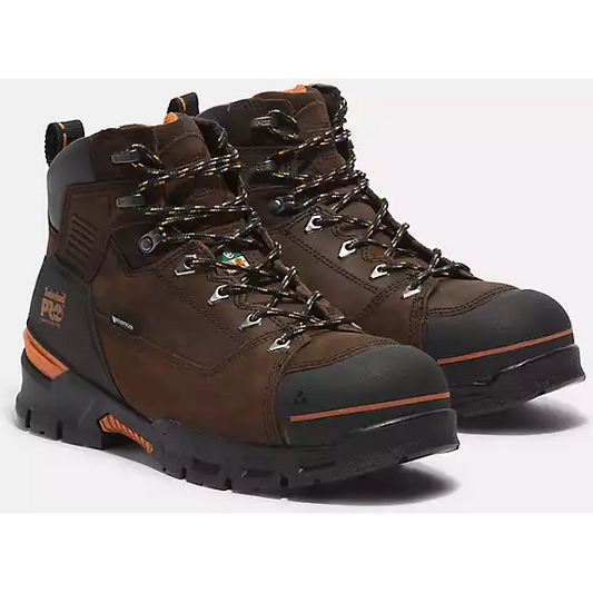 Timberland Pro Men's Endurance Evolution 6" Composite Toe Waterproof Work Boot -Brown- TB0A5YXU214 - Overlook Boots