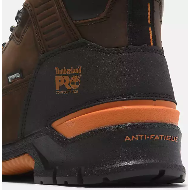 Timberland Pro Men's Endurance Evolution 6" Composite Toe Waterproof Work Boot -Brown- TB0A5YXU214 - Overlook Boots