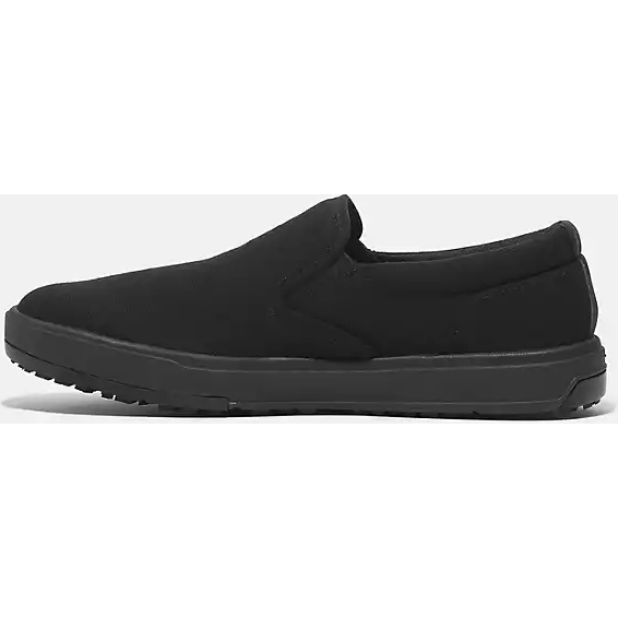 Timberland Pro Men's Burbank Soft Toe Slip On Work Shoe -Black- TB0A619Y001 - Overlook Boots