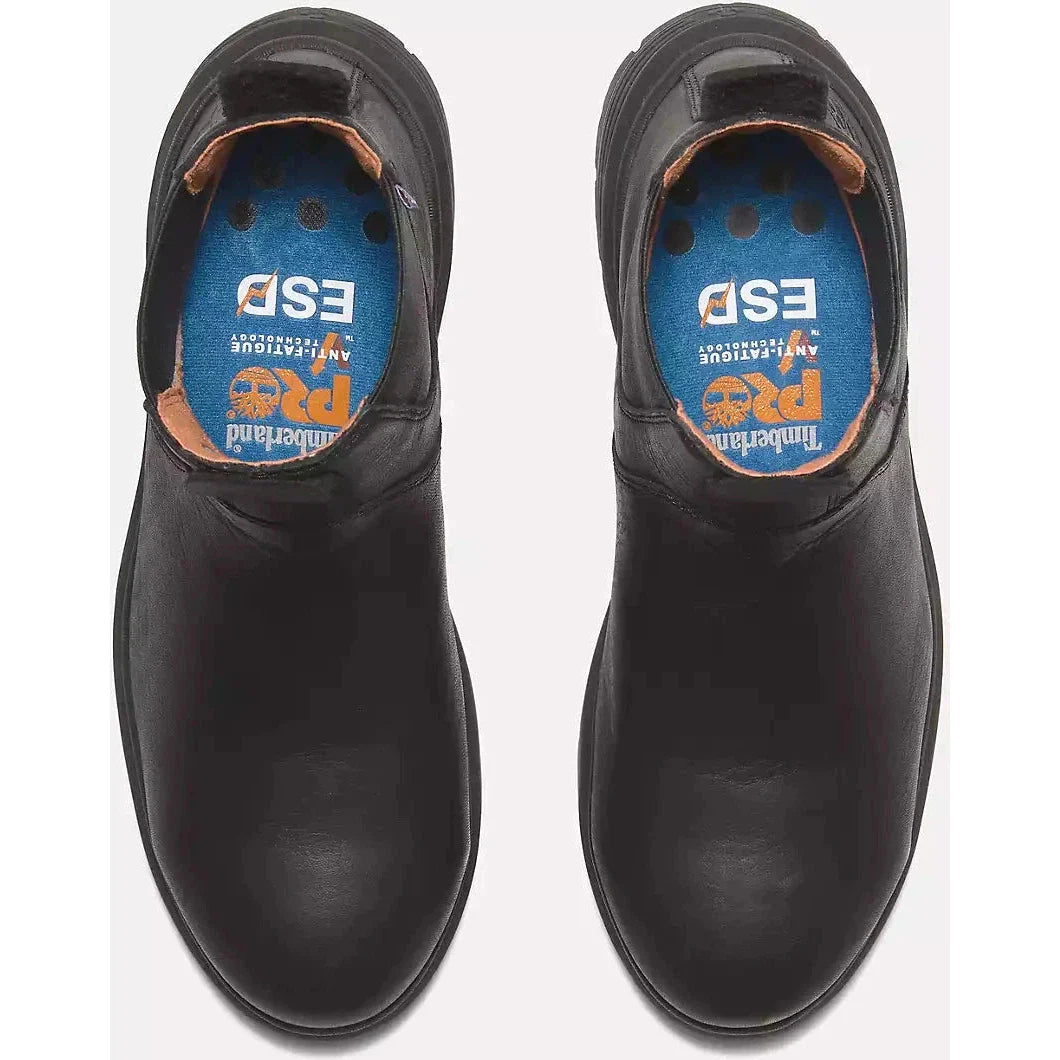 Timberland Pro Women's Birchline 6" Composite Toe Slip Resistant Work Boot Blackout- TB0A66B7EL2 - Overlook Boots