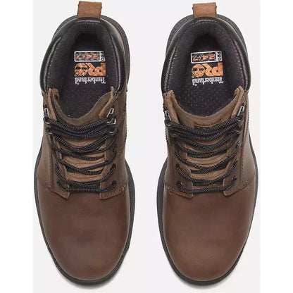 Timberland Pro Men's Montauk 6" Steel Toe Work Boot Brown- TB0A66D3EM4  - Overlook Boots