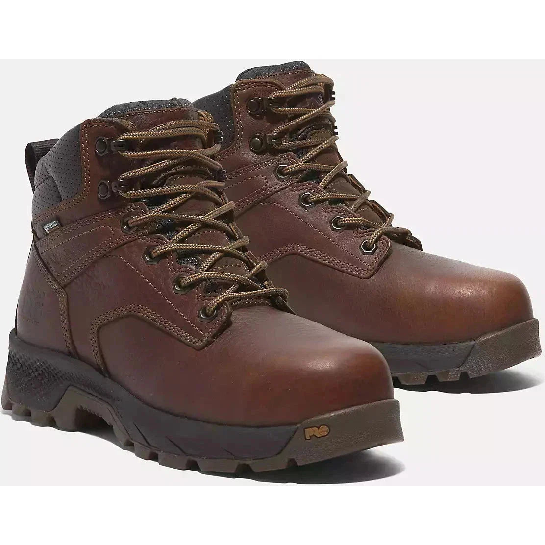 Timberland Pro Women's Titan Evolution 6" Composite Toe Waterproof Work Boot -Brown- TB0A66Q3EM4 - Overlook Boots
