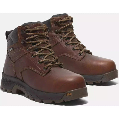 Timberland Pro Women's Titan Evolution 6" Composite Toe Waterproof Work Boot -Brown- TB0A66Q3EM4 - Overlook Boots