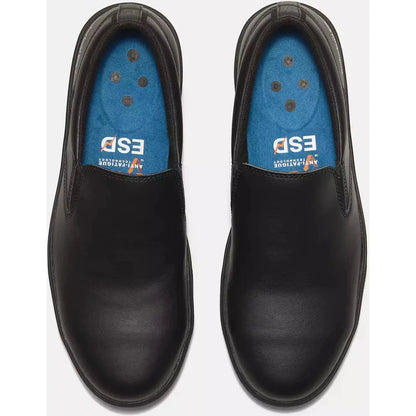 Timberland Pro Men's GreenStride Berkley Composite Toe Slip On Work Shoe -Black- TB0A672YEK5 - Overlook Boots