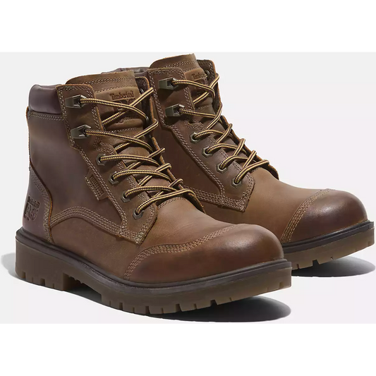 Timberland Pro Men's Whitman 6" Soft Toe Waterproof Work Boot -Brown- TB0A678KEM4 - Overlook Boots