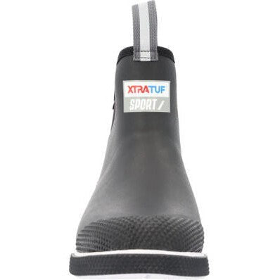 Xtratuf Men's Sport 6" Waterproof Ankle Deck Work Boot - Black - ADSM000 - Overlook Boots