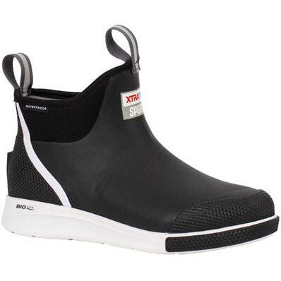 Xtratuf Men's Sport 6" Waterproof Ankle Deck Work Boot - Black - ADSM000 - Overlook Boots