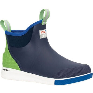 Xtratuf Men's Ankle 6" Waterproof Slip Resistant Deck Boot -Blue- ADSM200 7 / Blue - Overlook Boots