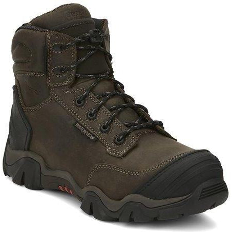 Chippewa Men's Cross Terrain 6" Composite Toe Waterproof 400G Ins Work Boot - AE5004 8 / Medium / Brown - Overlook Boots