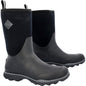 Muck Men's Arctic Excursion Mid 12" Waterproof Rubber Work Boot- Black - AEP-000 7 / Medium / Black - Overlook Boots