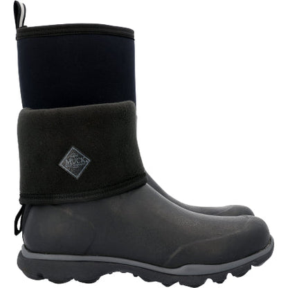 Muck Men's Arctic Excursion Mid 12" Waterproof Rubber Work Boot- Black - AEP-000 - Overlook Boots