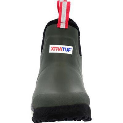 Xtratuf Women's Fleege Lined Waterproof Ankle Deck Work Boot -Green- AIWR300 - Overlook Boots