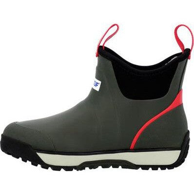 Xtratuf Women's Fleege Lined Waterproof Ankle Deck Work Boot -Green- AIWR300 - Overlook Boots