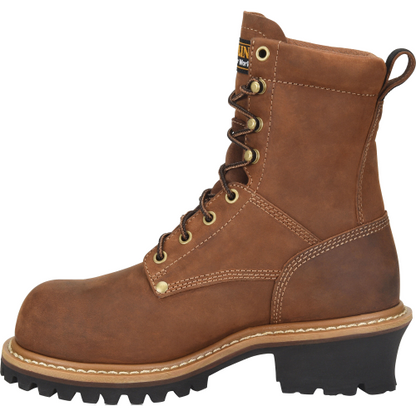 Carolina Women's Elm 8" Composite Toe Waterproof Slip Resistant Work Boot -Brown- CA1435 - Overlook Boots