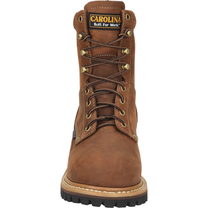 Carolina Women's Elm 8" Composite Toe Waterproof Slip Resistant Work Boot -Brown- CA1435 - Overlook Boots