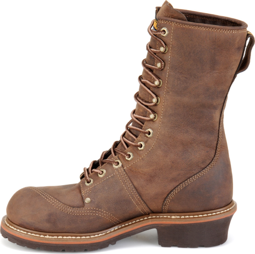 Carolina Men's Linesman 10" Composite Toe Waterproof Work Boot - Brown - CA1904 - Overlook Boots
