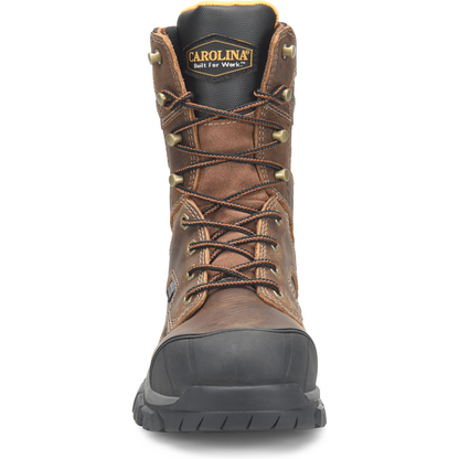 Carolina Men's Falcon 8" Steel Toe Waterproof Slip Resistant Work Boot -Brown- CA3592 - Overlook Boots