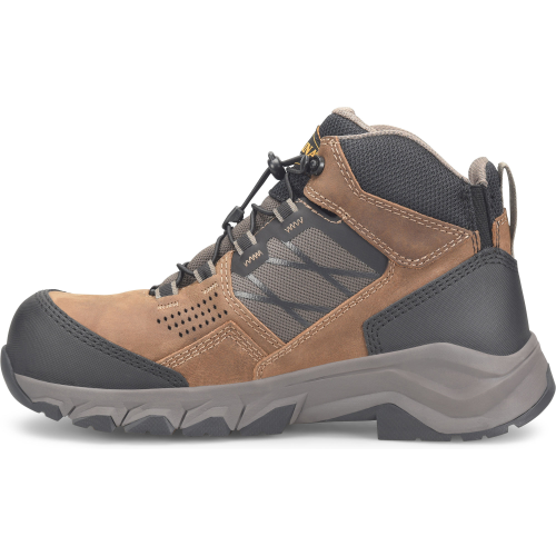 Carolina Men's Ironhide Mid Cut Soft Toe Waterproof Work Boot -Brown- CA5053 - Overlook Boots