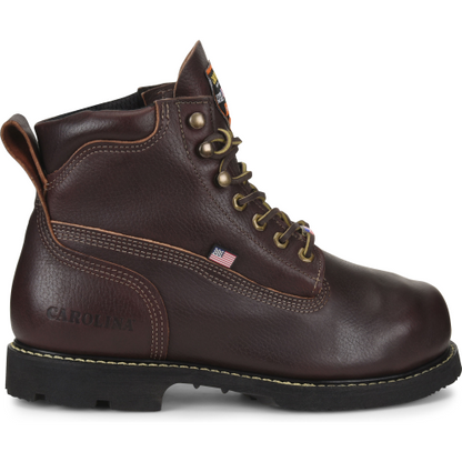 Carolina Men's INT 2.0 6" Steel Toe Internal Metguard Work Boot - Brown - CA517 - Overlook Boots
